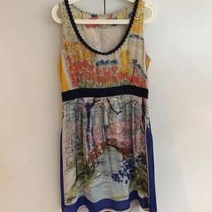Anthropologie Scoop Neck Floral Dress